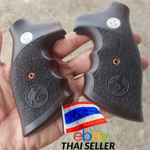Empuñadura para pistola artesanal Colt Python/anaconda .357 montaje MADERA auspiciosa - Imagen 3 de 3