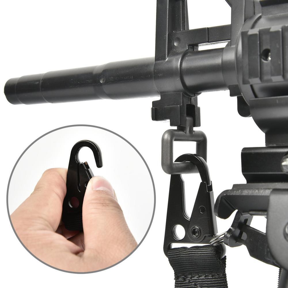 2 Points Extra Long Rifle Gun Sling Traditional Standard Strap with Metal Hook