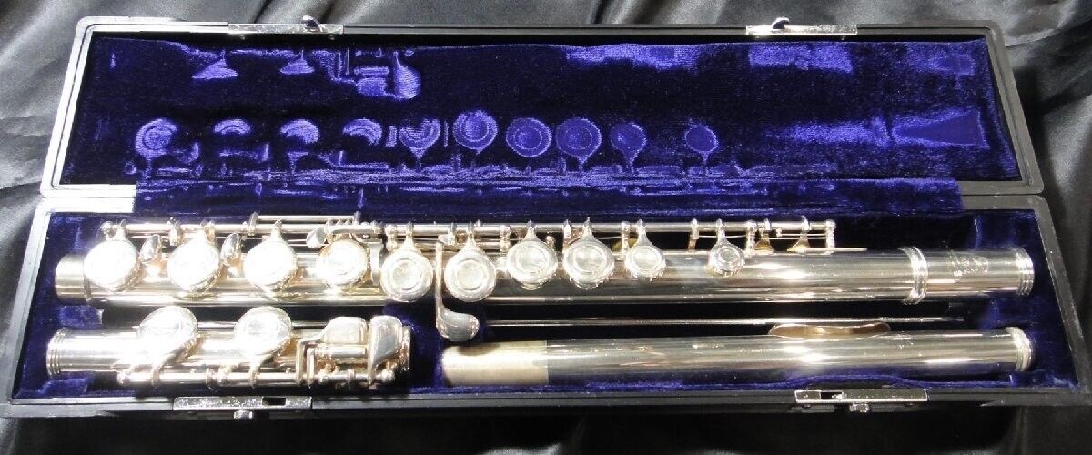 YAMAHA YFL-31 Sterling Silver Flute Head Tube Flute with hardcase JAPAN Used