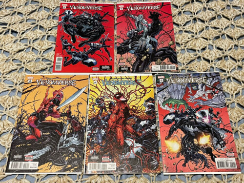 Venomverse #1 2 3 4 5 1st Resistance and Poisons, Marvel 2017 Venom NM