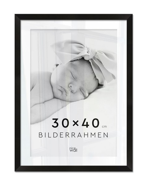 Bilderrahmen Frame Fotorahmen Rahmen Bilder Foto Posterrahmen Schwarz 30X40 Cm-image