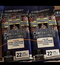 2021-22 Panini Contenders NBA Basketball (Lot Of 24) 22-Card Value Fat Packs !!!