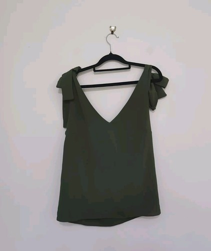 Belle And Bloom Tank Top Size M Khaki - Picture 2 of 6