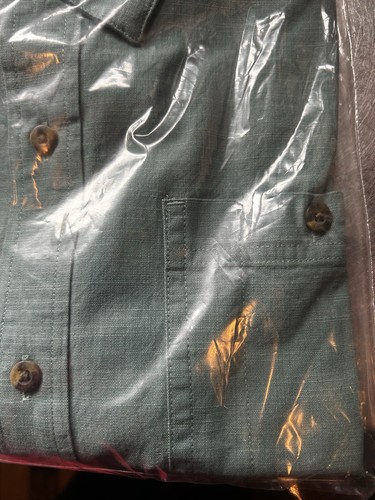 Reduced! Was $39.50 Vintage LL Bean Green Mens LS Shirt 100% Cotton L Orig. Wrap - Picture 4 of 7