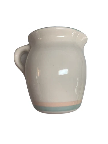 Vintage Pfaltzgraff Aura pink and blue Creamer