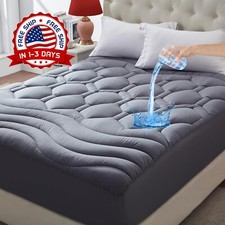 Protector De Colchon Impermeable Funda De Colchon King, Bolsillo Profundo 8-21  