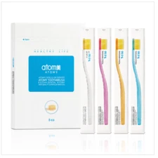 Atomy Toothbrush 99.9% Gold Powder Coated Antibacterial 8PCS Made in Korea