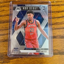 Yves Missi 2024-25 Panini Mosaic NBA Debut #255 New Orleans Pelicans RC Rookie
