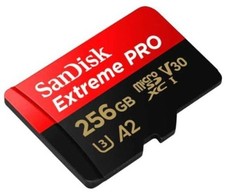 Extreme Pro Micro SDXC UHS-I U3 A2 V30 Memory Card 256GB