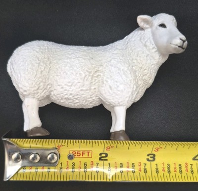 MOJO Romney Sheep Ewe Ram Farmland Wildlife  Animal Figure Farm Cute Toy 4''