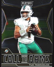Tua Tagovailoa 2021 Panini Playoff Call to Arms Miami Dolphins NFL Card No.CATTA
