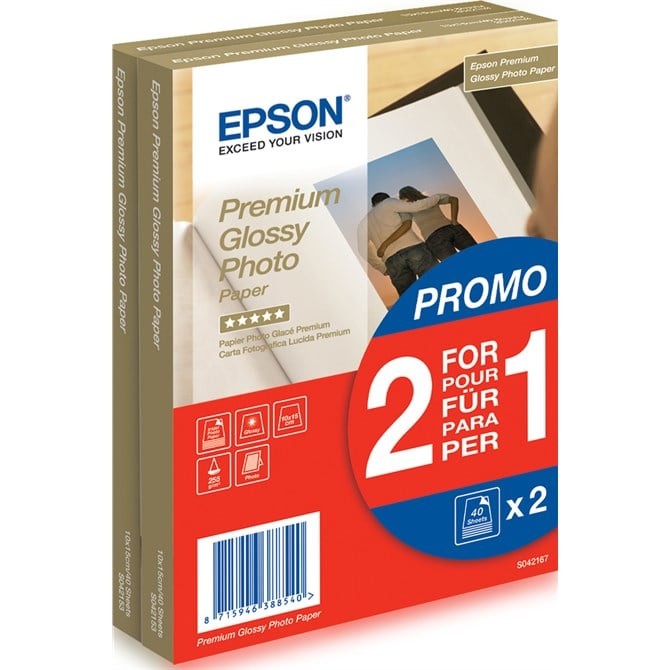 Epson Premium Glossy Photo Paper - 10x15cm - 2x 40 Sheets - Image 5