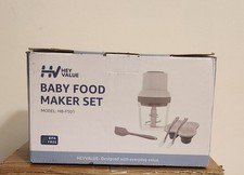 Hey Value Baby Food Maker Set HB-FS01 NEW OPEN BOX