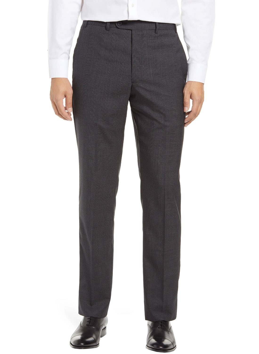 Мужские шерстяные брюки в клетку John W. Nordstrom 38 Black Caviar, Новая Зеландия, 159 долларов США