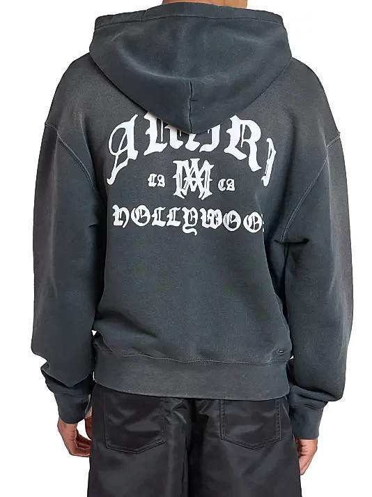 MSRP $990 Amiri Men's Amiri Hollywood Logo Hoodie, Size X-Large image 3