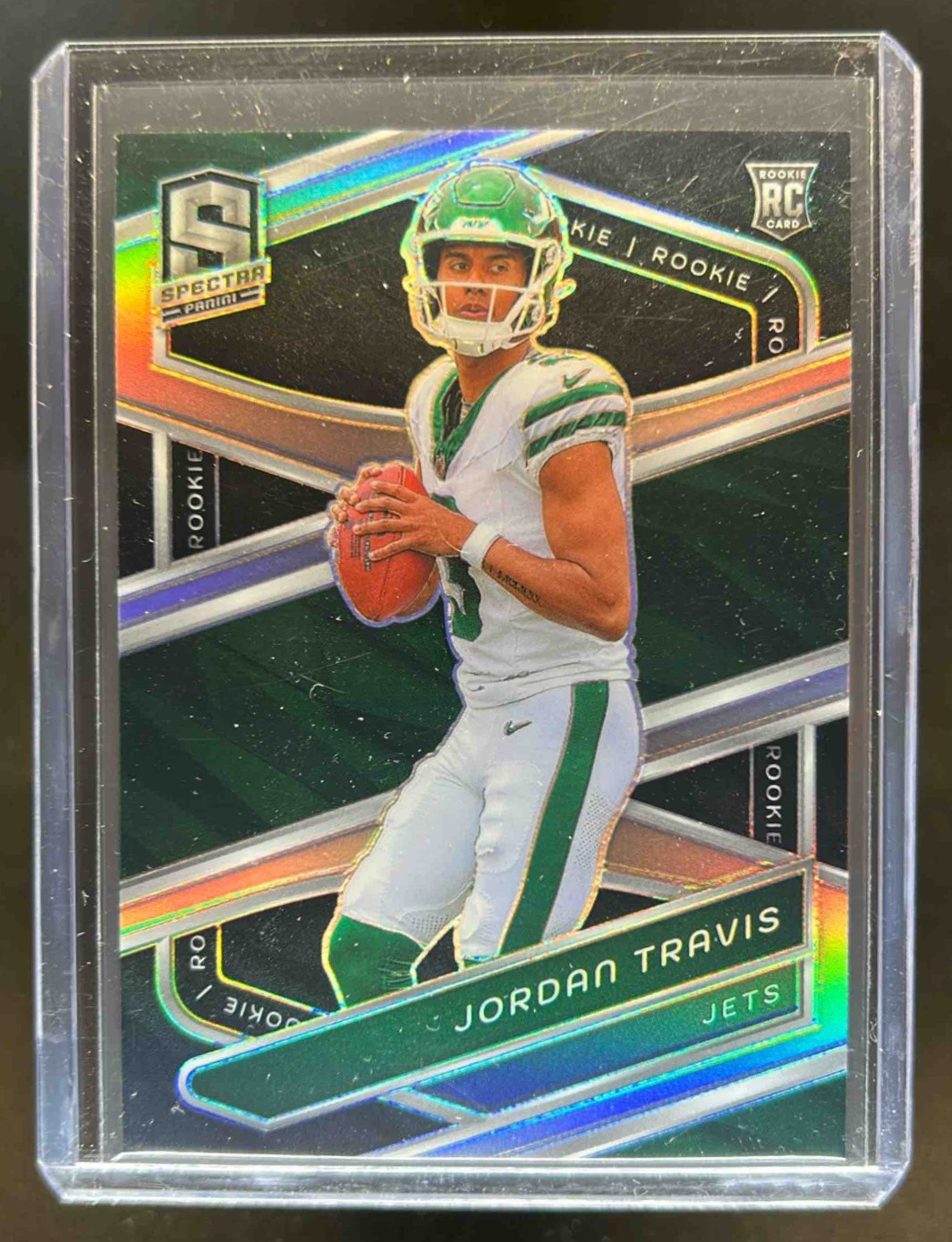 2024 Spectra Jordan Travis Rookies RC Silver #154 Jets