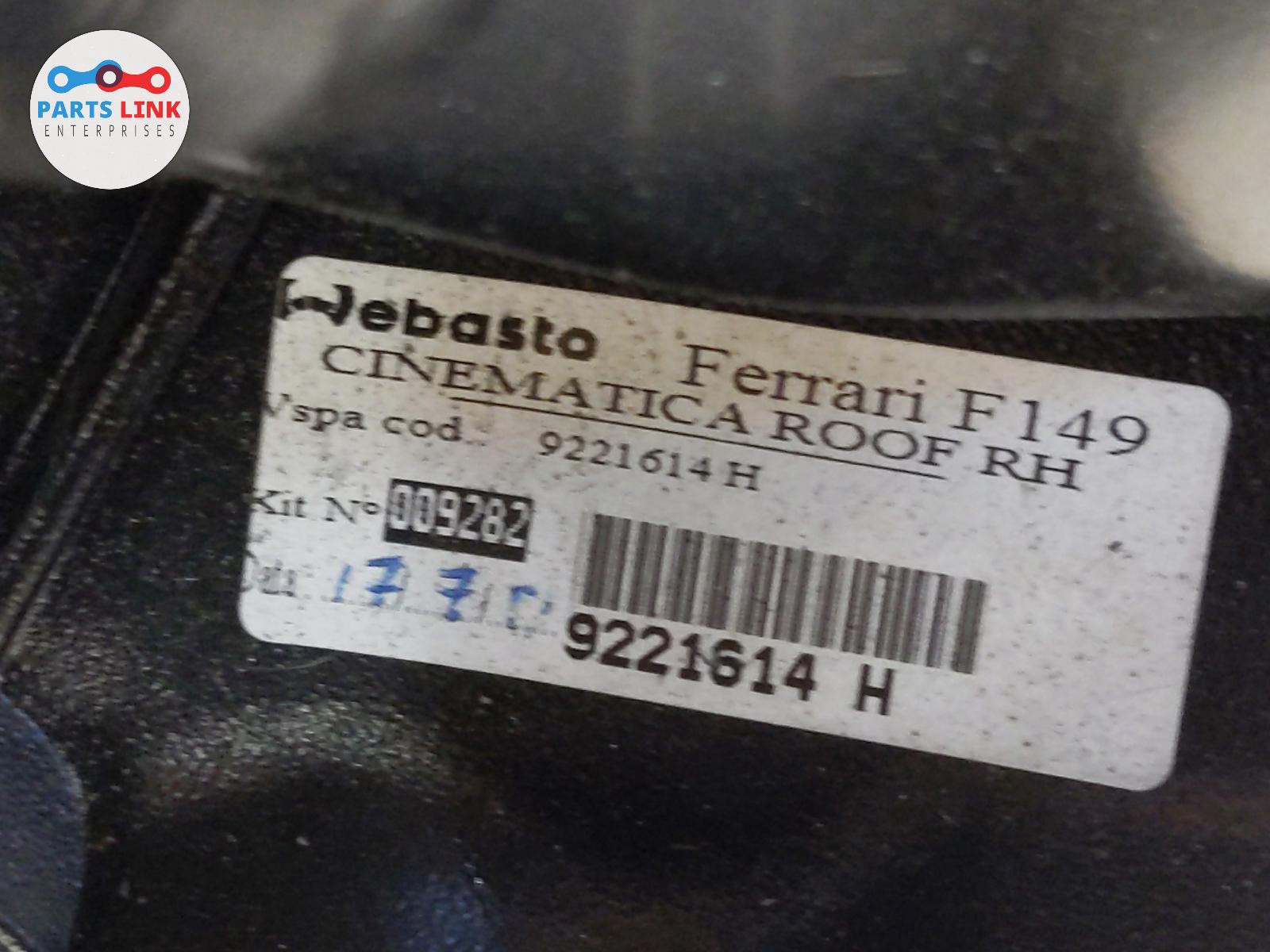 08-14 FERRARI CALIFORNIA REAR RIGHT TRUNK CONVERTIBLE HINGE CYLINDER SHOCK F149
