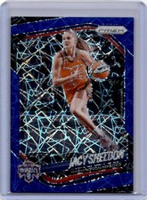 2025 Panini Prizm WNBA #113 Jacy Sheldon Blue Velocity Prizms