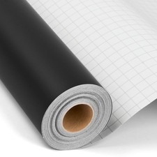 12'' x 42Ft Matte Black Permanent Vinyl Roll - Permanent Adhesive Vinyl Roll