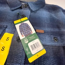Orvis Flannel Shirt Mens Small Blue NEW Plaid Long Sleeve Heavyweight