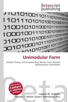 Lambert M. Surhone (U. A.) | Unimodular Form | Taschenbuch | Englisch (2026)