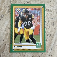 Panini 2025 Donruss Press Proof T.J. Watt Steelers #132 Football Card