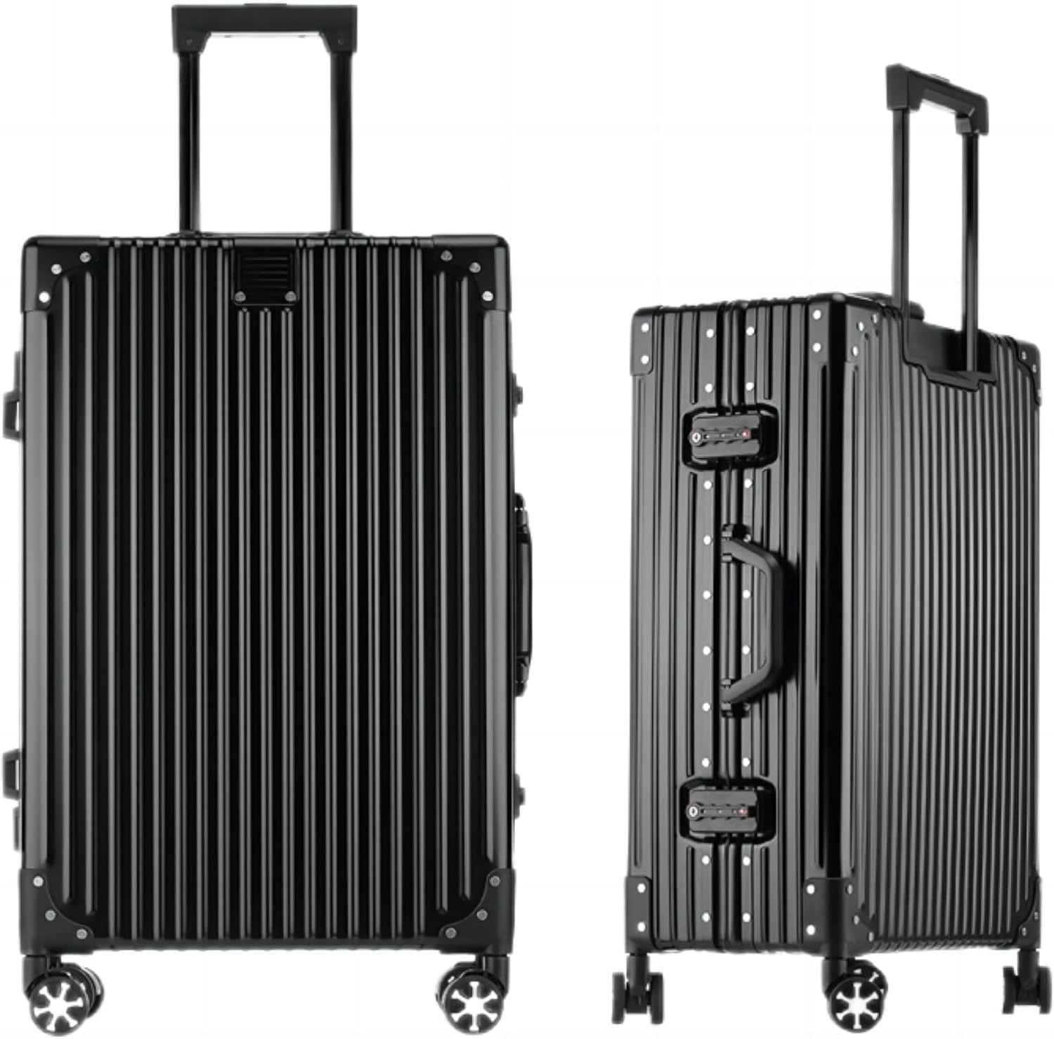 All Aluminum Carry On Luggage, 20 Inch Hard Shell Suitcase w