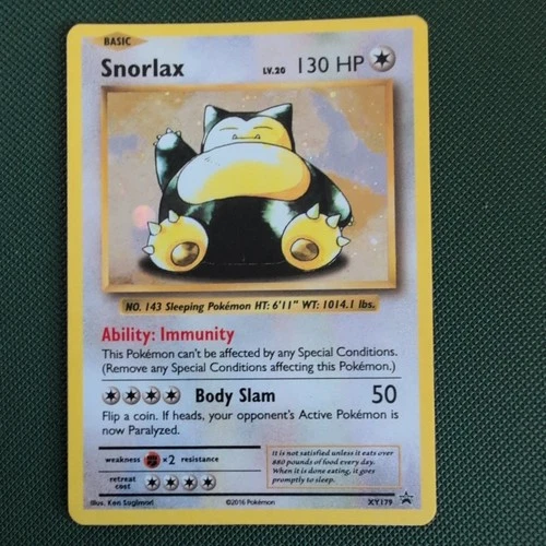Snorlax Holo (XY179) XY Black Star Promo Pokemon Card - LP