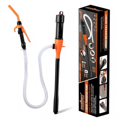 Battery Powered Electric Fuel Transfer Siphon Pump Gas Oil Water Liquid 2.2 GPM