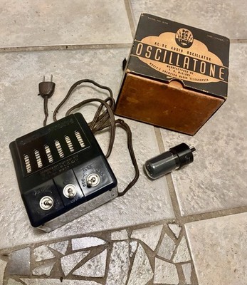 McElroy Morse Code Oscillatone AC/DC Audio Oscillator  w/Tube