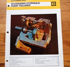 CAT Caterpillar Diagnosing Hydraulic Pump Failure Guide oil manual book wear OEM
