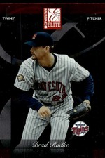 Brad Radke 2002 Donruss Elite #90 Twins MLB READ FREE SHIPPING AutographDen