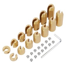 12 Pack Brass Motorcycle Wheel Weights Refill Kit - 6 Sizes