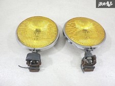 Cibie Iode 45 Yellow Fog Light Lamp Pair Vintage Glass Lens Japan Cibie Iode 45 Yellow Fog Light Lamp Pair Vintage Glass Lens Japan