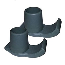 Gray Walker Ski Glides, Universal Fit, Easy to Use Rubber Walker Glides, Univ...