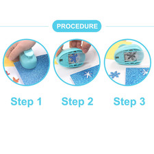 Random 1.5 inch 38mm Lever Punch - Circle Shape, Handmade Paper Punch in Ca...