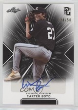 2021 Leaf Perfect Game National Showcase Black 24/50 Carter Boyd Auto 2o7