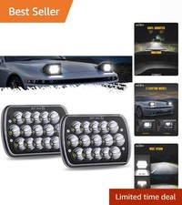 2pcs H6054 Led Headlights 7x6 5x7 Headlamp Anti-glare Hilow Sealed Beam Ligh... 2pcs H6054 Led Headlights 7x6 5x7 Headlamp Anti-glare Hilow Sealed Beam Ligh...