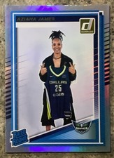Aziaha James Rated Rookie Silver Holo - 2025 Donruss WNBA - #95 Dallas Wings