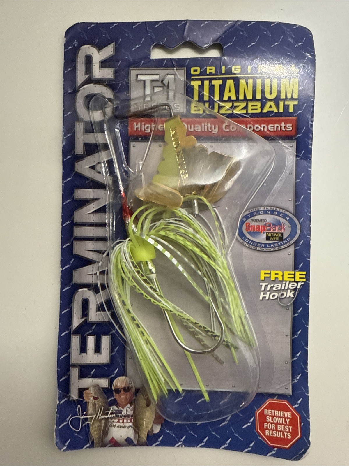 Terminator T-1 Titanium Buzzbait DISCONTINUED Fishing Lure, Jimmy Houston - Image 1