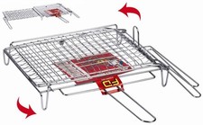 GRATICOLA GRIGLIA TIPO RIBALTABILE IN ACCIAIO CROMATO CM.30X40