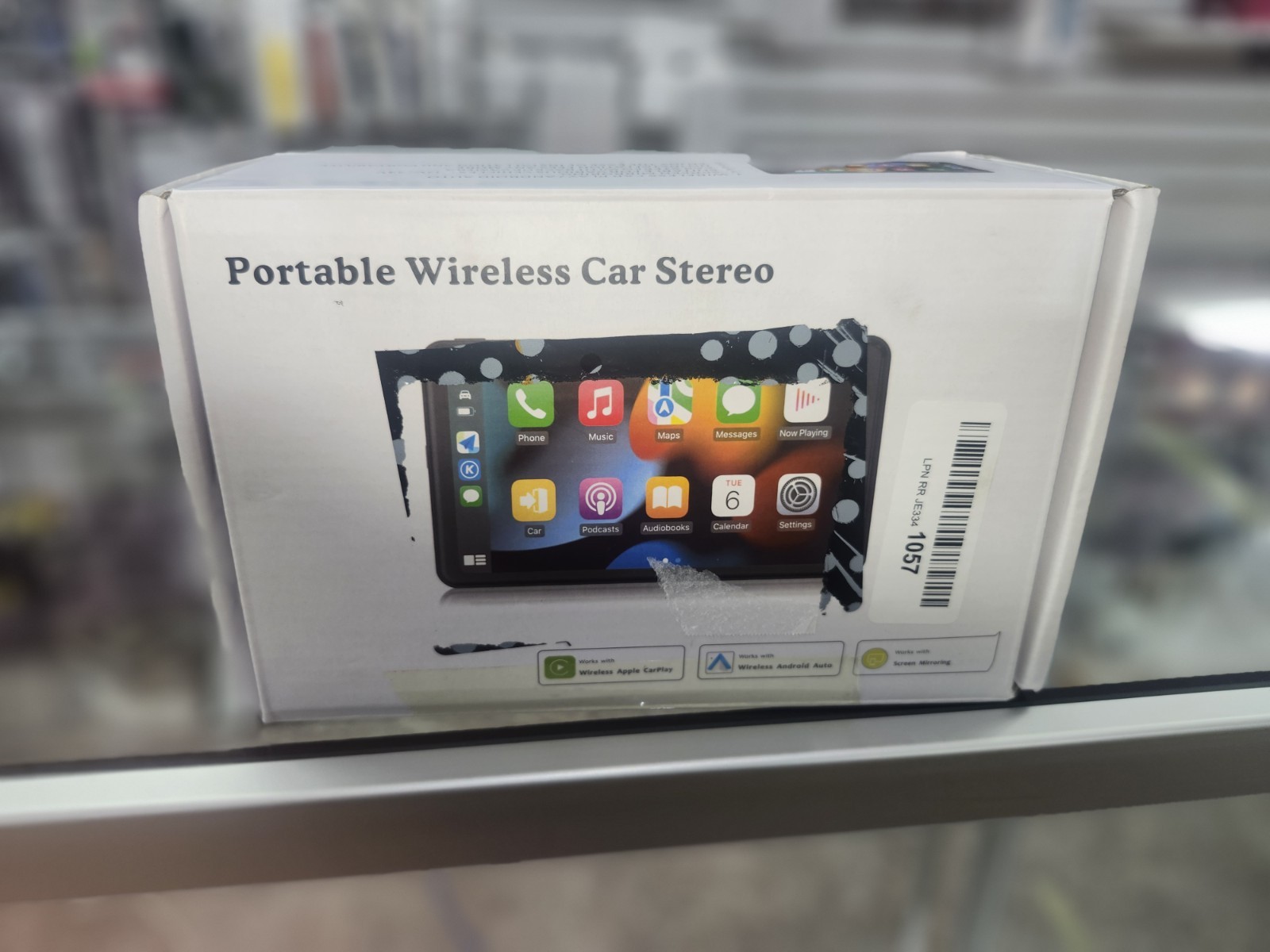 Portable Wireless Car Stereo, 7-inch Touch Screen with Backup Camera