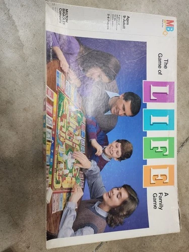 The Game of Life Vintage Milton Bradley Complete Board Game Spinner Cards Cars