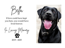 Pet Memorial Plaque