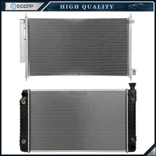 Aluminum Radiator & AC Condenser Cooling Kit For 1996-1997 GMC P3500