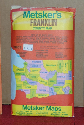 Early 1980's Metsker Map of Franklin County, Washington