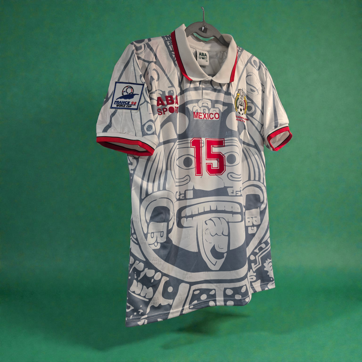 Mexico National Team Away - World Cup 1998 - HERNANDEZ # 15 - 2XL