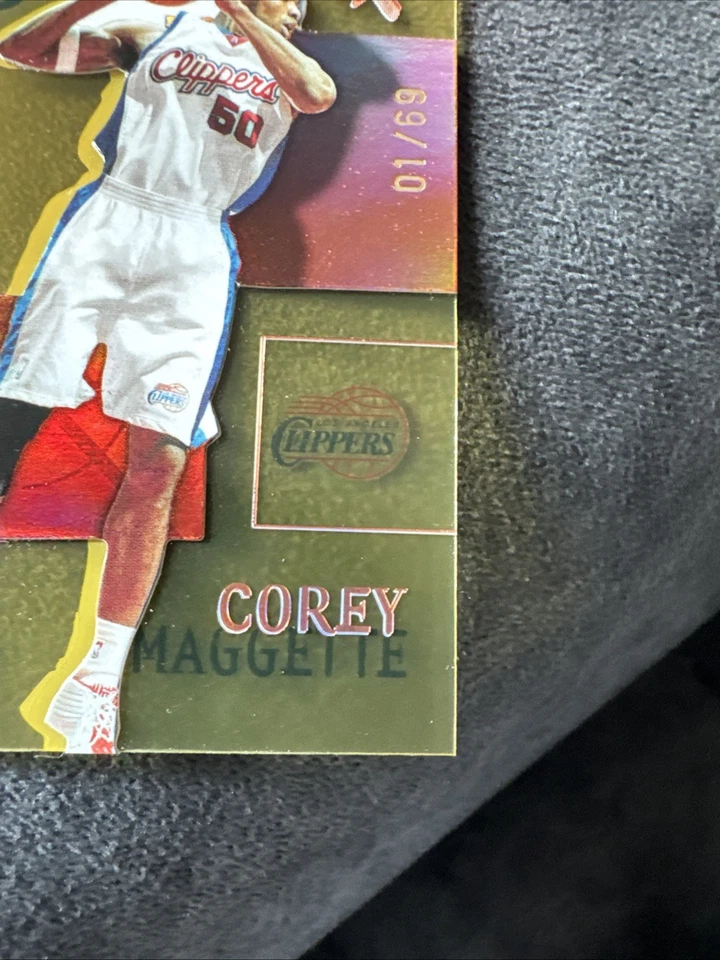 2003-04 Fleer E-X Essential Credentials Future Gold Corey Magette 01/69. Raro Foto 2 de 4