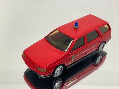 DUVI PEUGEOT 405 BREAK MARINS POMPIERS MARSEILLE -RED 1:43- FAIR - 190 - Photo 1/4