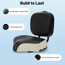 Universal Bicycle Seat Large Comfort Wide Saddle Seat With Back Rest Cushion HOT